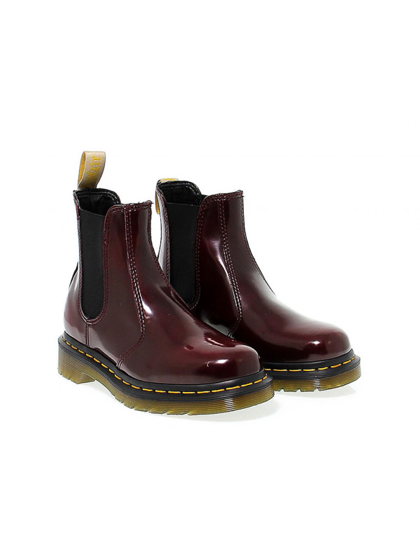 Burgundy dr martens chelsea boots sale