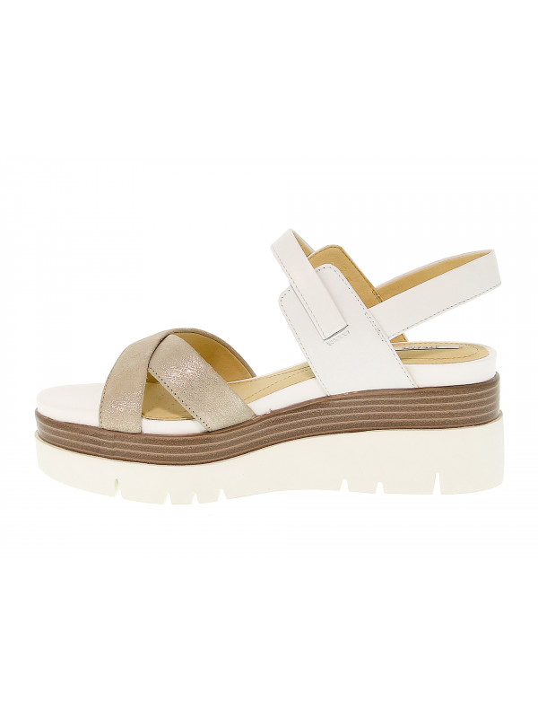 Heeled sandal Geox RADWA in leather Guidi Calzature Sales Fall