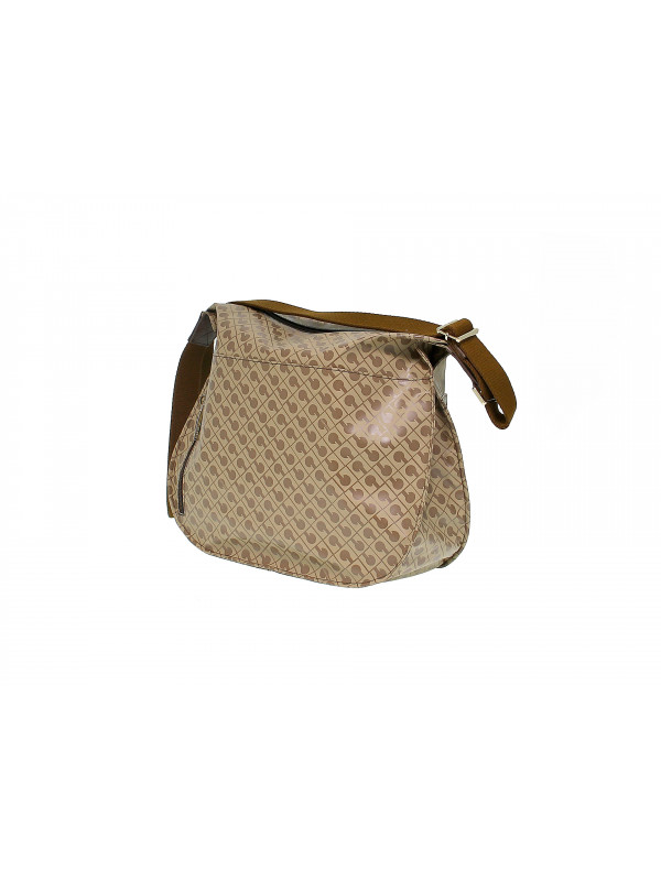 Shoulder bag Gherardini SOFTY CROSS BODY in brown fabric - Guidi 