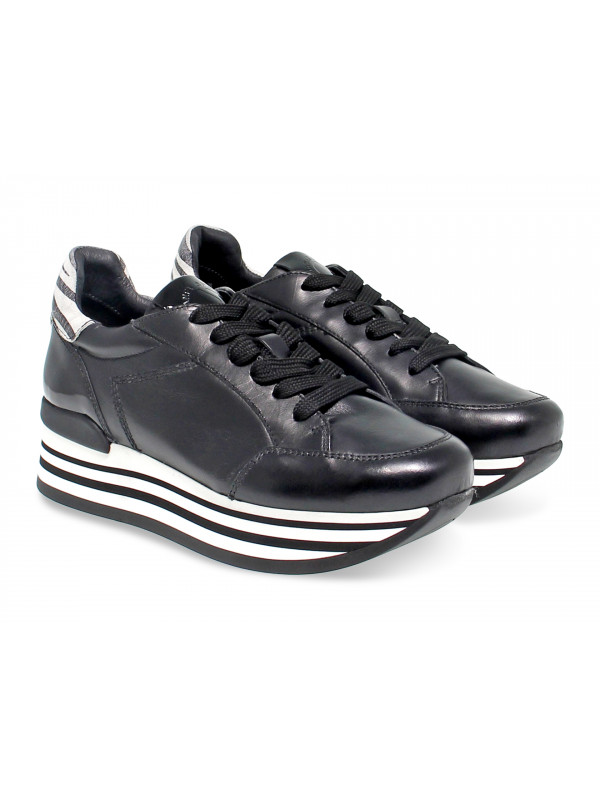 Sneakers Janet Sport in black leather Guidi Calzature Sales