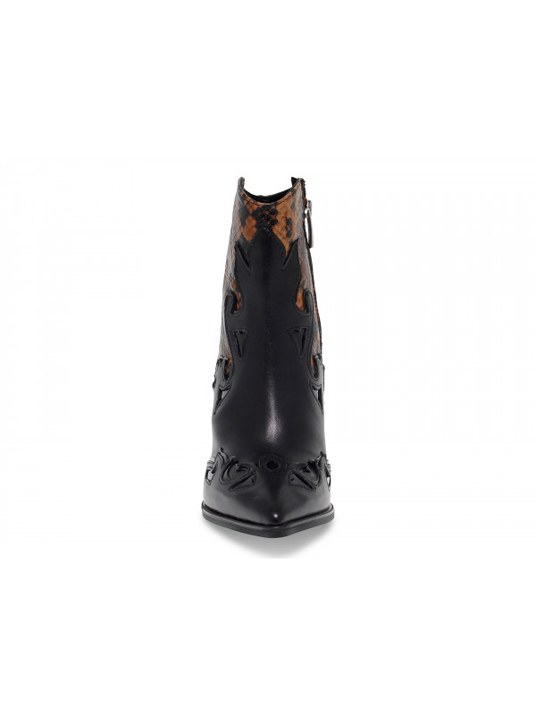 Ankle boot Janet And Janet TEXANO in black leather Guidi Calzature New Collection Fall Winter 2024 Guidi Calzature