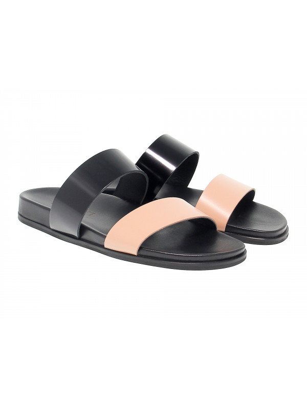 Sandal Leo Pucci in black leather