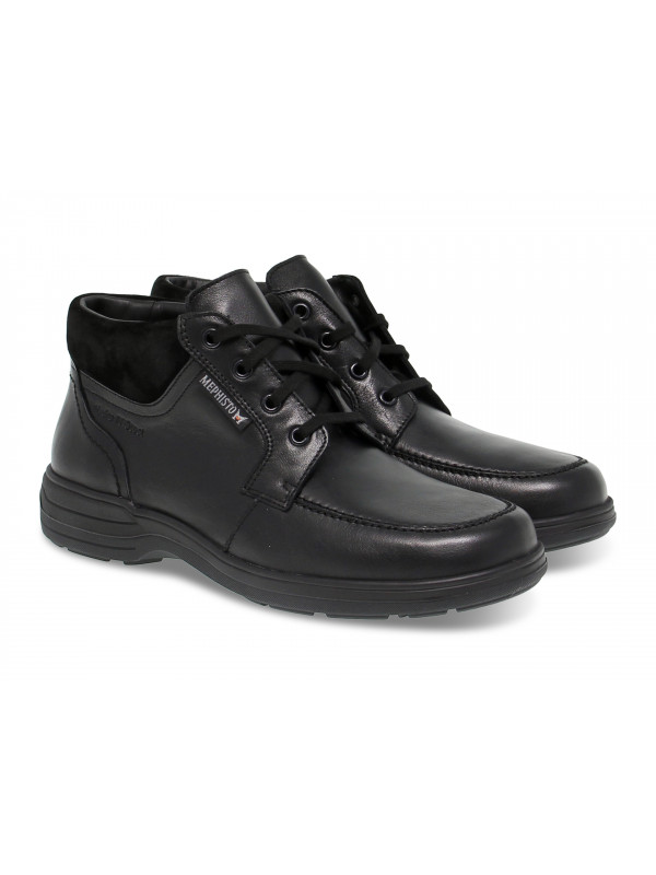 Low boot Mephisto DARWIN RIKO in black leather Guidi Calzature New Collection Fall Winter 2024 Guidi Calzature
