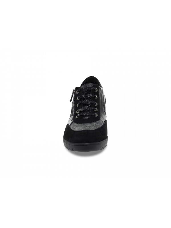 Flat shoe Mephisto PATRIZIA MOBILS ERGONOMIC in black suede leather Guidi Calzature New Collection Fall Winter 2024 Guidi Calzature