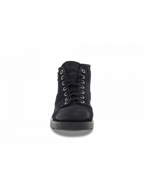 Ankle boot OXS FRANK 1900 MID in blue suede leather