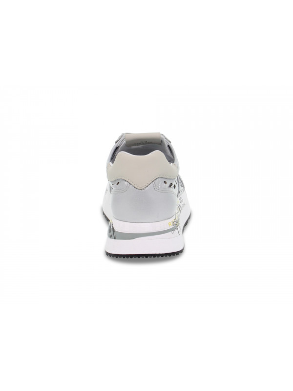 Scarpe Donna Sneakers Premiata 2966 A in laminato argento 