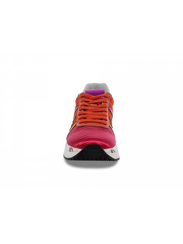 Sneakers Premiata CONNY in red nylon Guidi Calzature New Collection Fall Winter 2024 Guidi Calzature