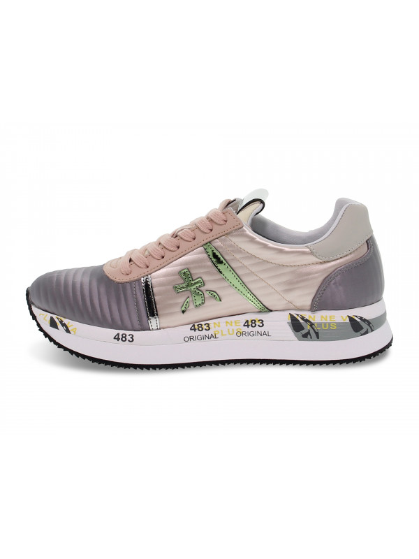 Sneakers Premiata CONNY in rose nylon Guidi Calzature New Collection Fall Winter 2024 Guidi Calzature
