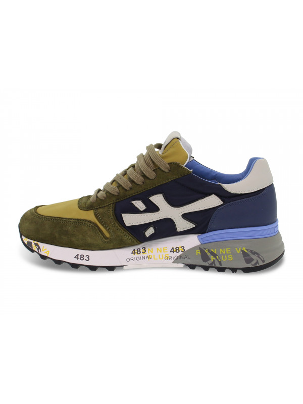 Sneakers Premiata MICK in green suede leather Guidi Calzature
