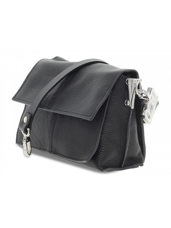 Handbag Rebelle ANNA HANDBAG MINI DOLLARO BLACK in black leather