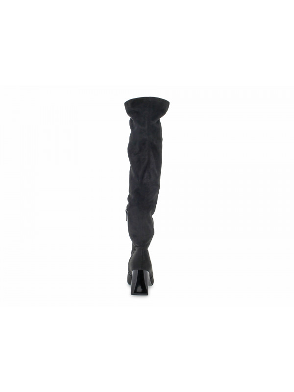 Boot Steve Madden EVERMORE BLACK in black suede leather Guidi Calzature New Collection Fall Winter 2024 Guidi Calzature