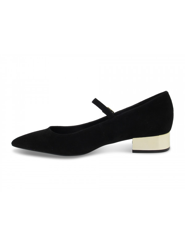 Steve madden black suede shoes top