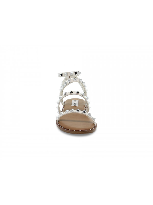 Steve madden white flat sandals store