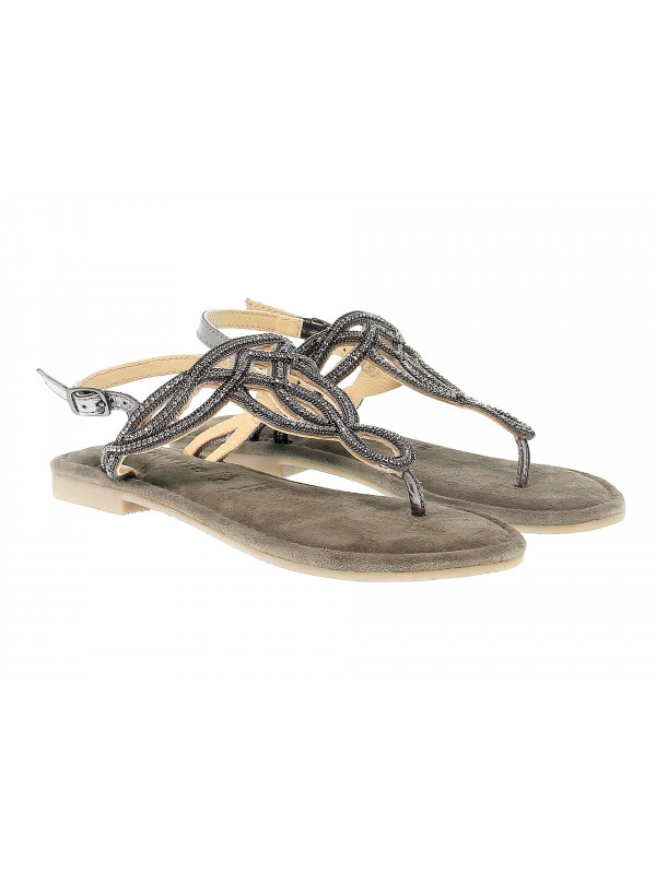 Sandals Tamaris Zehentrenner Schwarz Gold Damen Tamaris