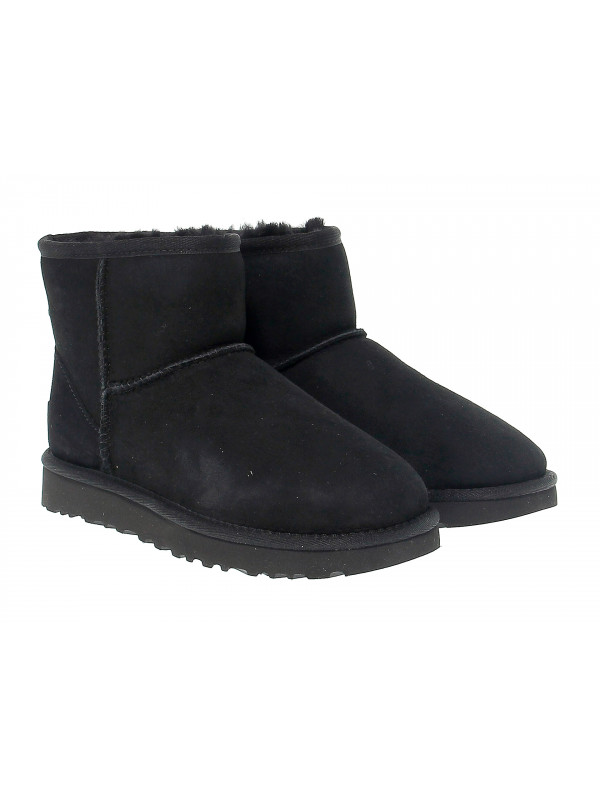 Ugg black suede booties online