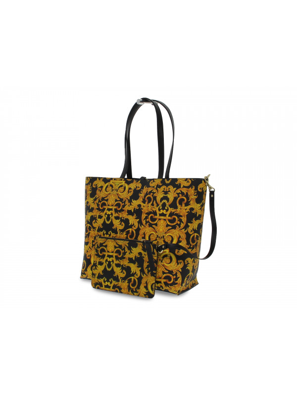Tote bag Versace Jeans Couture JEANS COUTURE LINEA Z DIS 1 BAROQUE BAG in black tassel Guidi Calzature New Collection Fall Winter 2024 Guidi Calzature