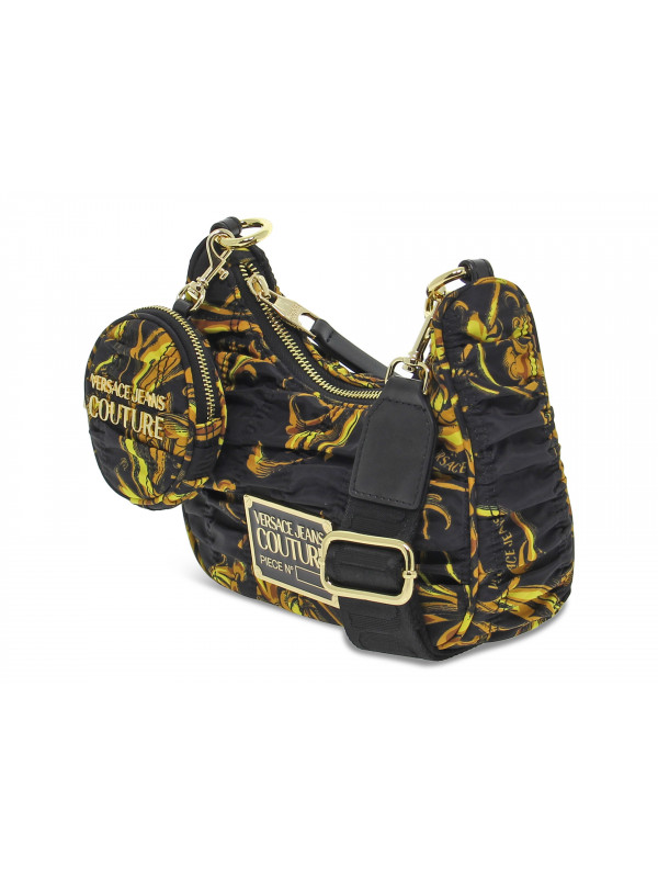 Shoulder bag Versace Jeans Couture JEANS COUTURE RANGE X SKETCH 3 BAGS PRINTED CRUNCHY in black nylon Guidi Calzature New Collection Fall Winter 2024 Guidi Calzature