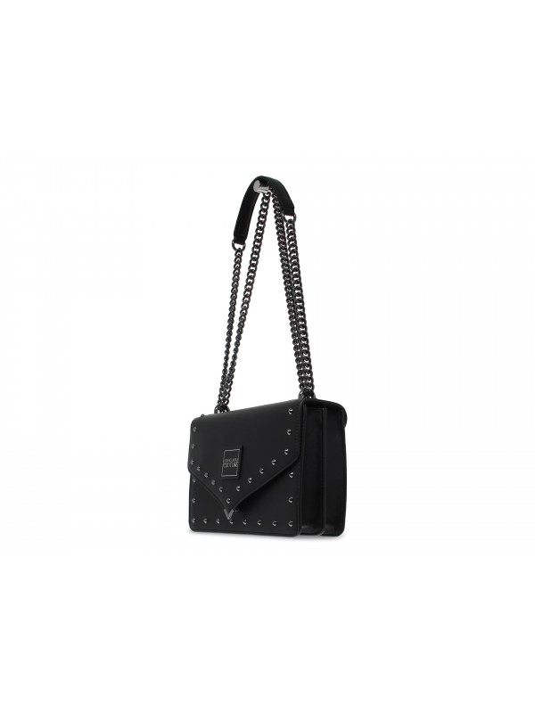 Shoulder bag Versace Jeans Couture JEANS COUTURE LINEA E DIS 8 REVOLUTION STUDS in black tassel Guidi Calzature New Collection Fall Winter 2024 Guidi Calzature