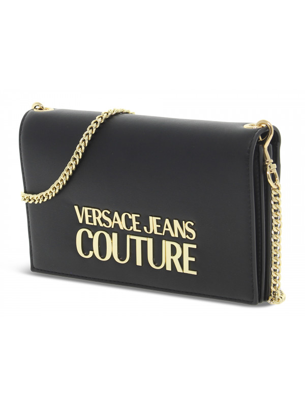 Clutch Versace Jeans Couture JEANS COUTURE RANGE L LOGO LOCK SKETCH 13 WALLET SMOOTH in black faux leather