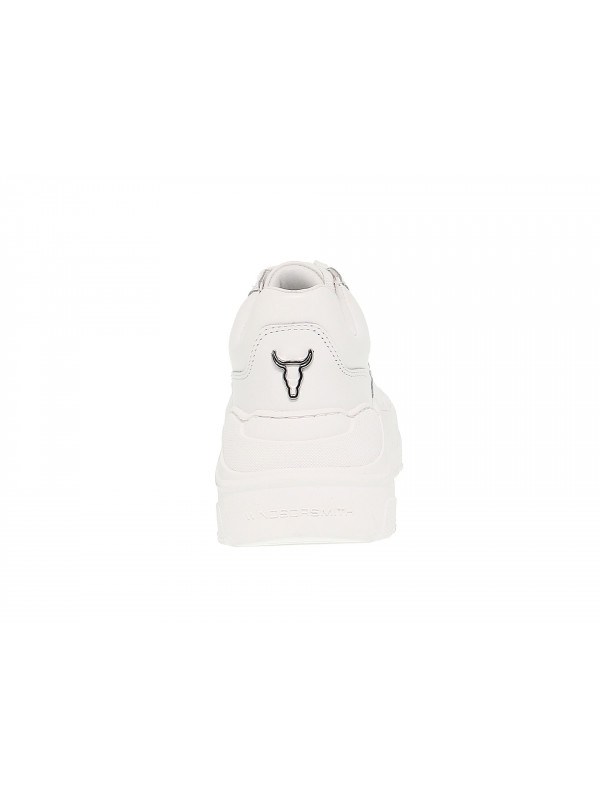 Sneakers Windsor Smith CARTE BRAVE WHITE in white leather - Guidi ...