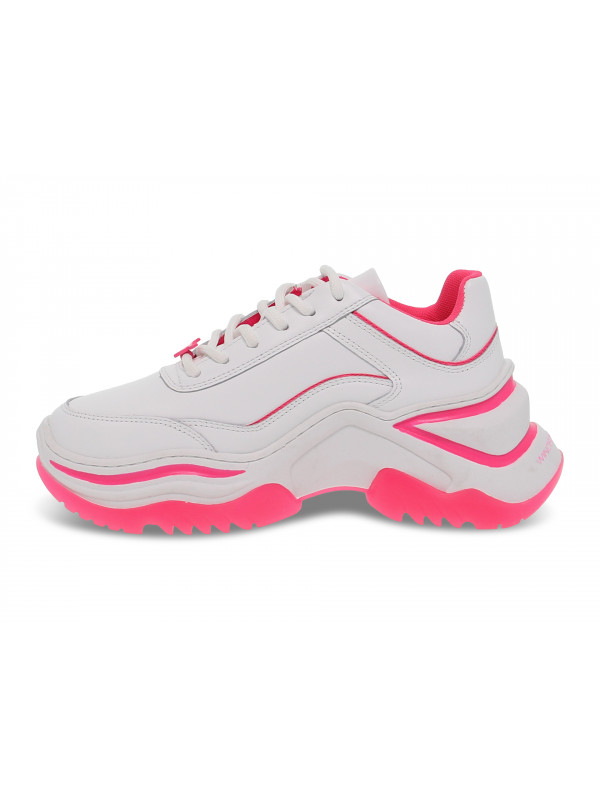 Sneakers Windsor Smith CHAOS BRAVE WHITE NEON PINK in white