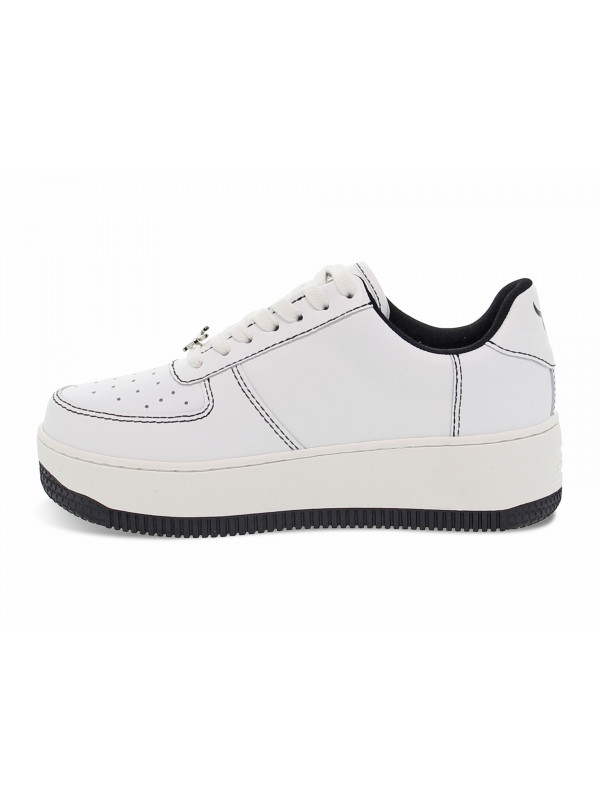 Sneakers Windsor Smith REBOUND WHITE BLACK in white leather Guidi Calzature New Collection Fall Winter 2024 Guidi Calzature