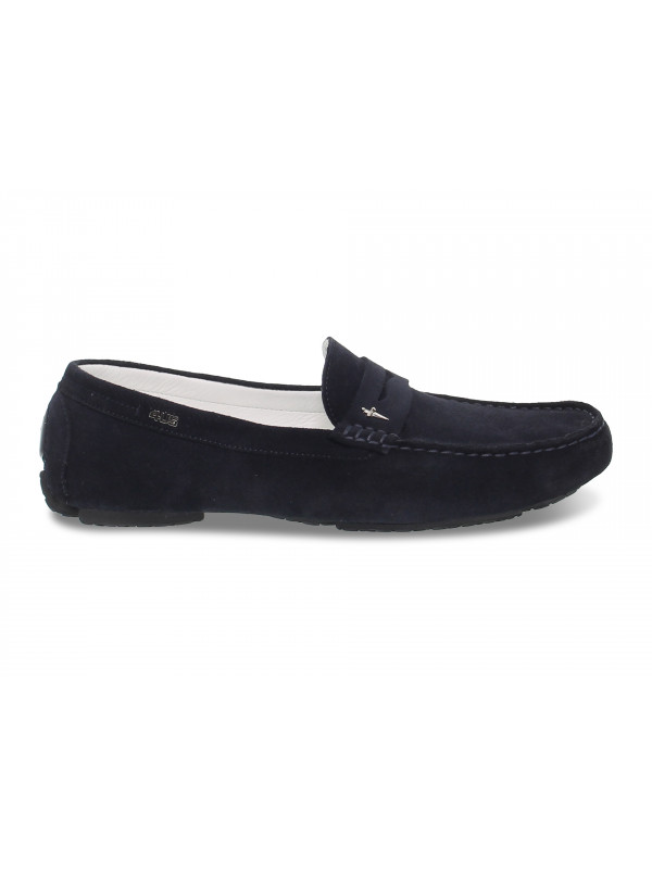 Mocassins Cesare Paciotti 4us CAR SHOES en chamois bleu