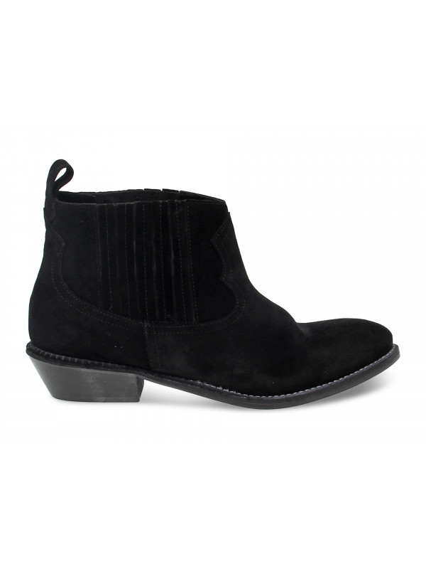 Bottines Ame en chamois noir