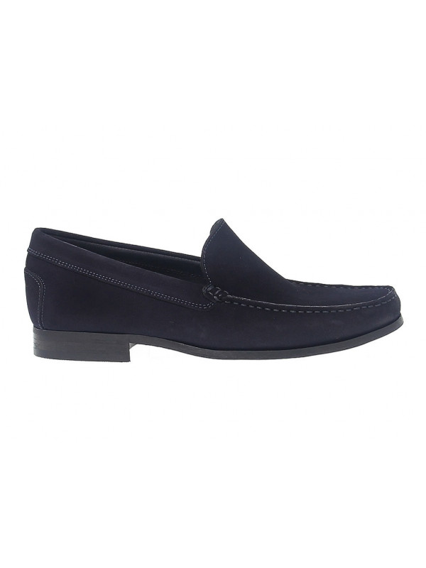 Mocassins Antica Cuoieria TODS en chamois bleu