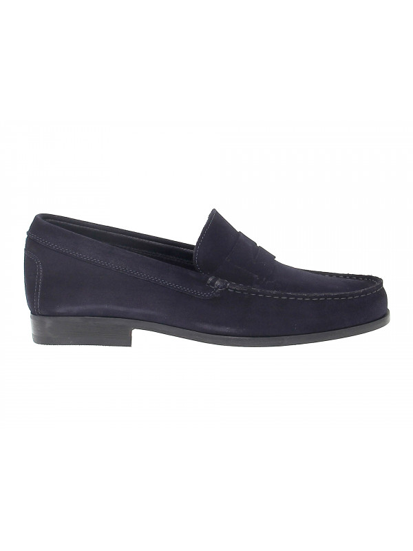 Mocassins Antica Cuoieria TODS en chamois bleu