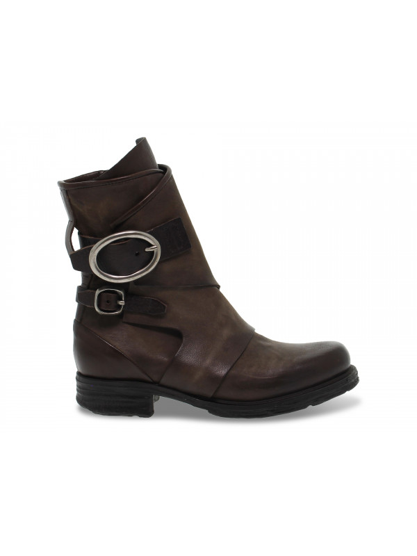 Boots A.S.98 en cuir brun foncé