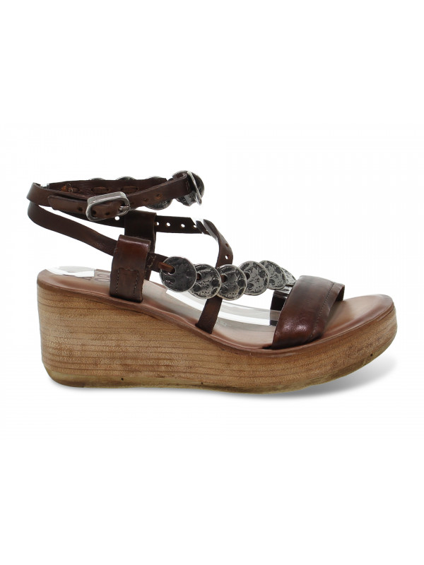 Chaussures compens es A.S.98 en cuir cuir Guidi Calzature