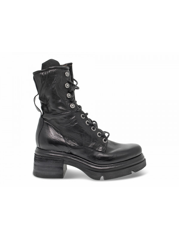 Boots A.S.98 PLATO' en cuir noir