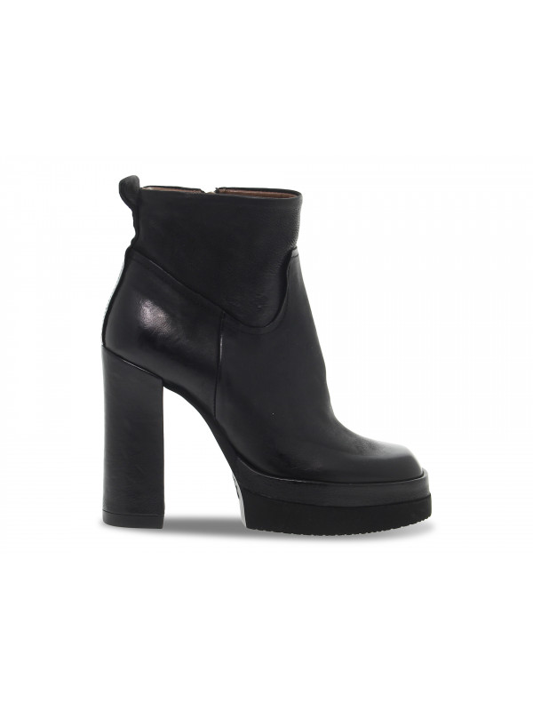 Boots A.S.98 VIVENT PLATO' en cuir noir