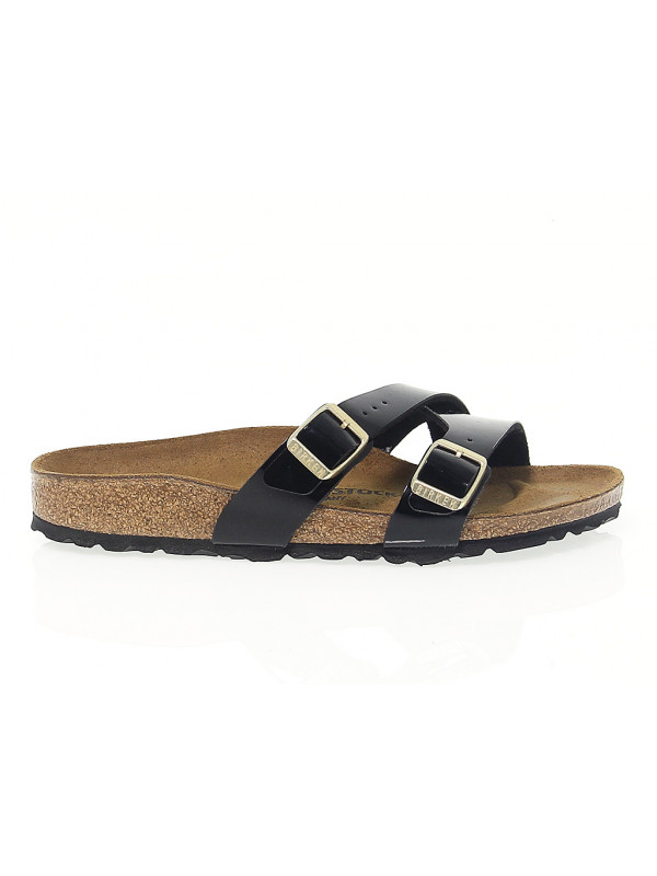 Sandales plates en peau Birkenstock YAO