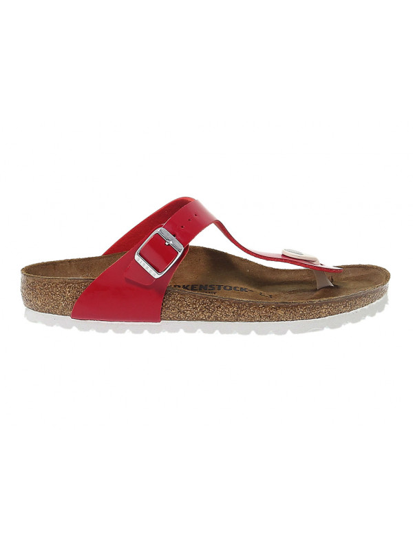 Sandales plates en peau Birkenstock GIZEH