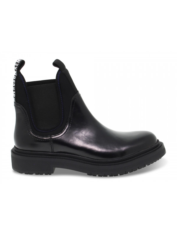 Bottines Bikkembergs CHELSEA ZORIAN en cuir noir