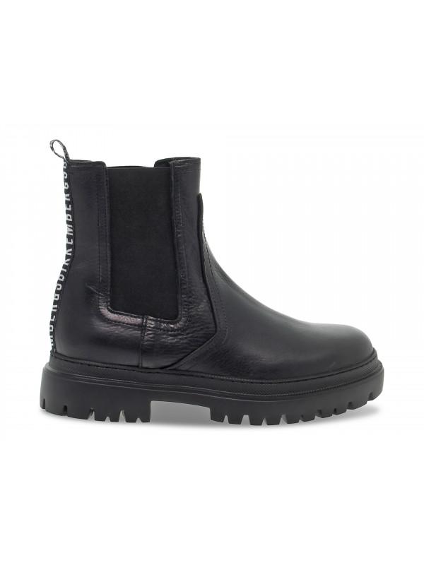 Bottines Bikkembergs BEATLES STILE INGLESE en cuir noir