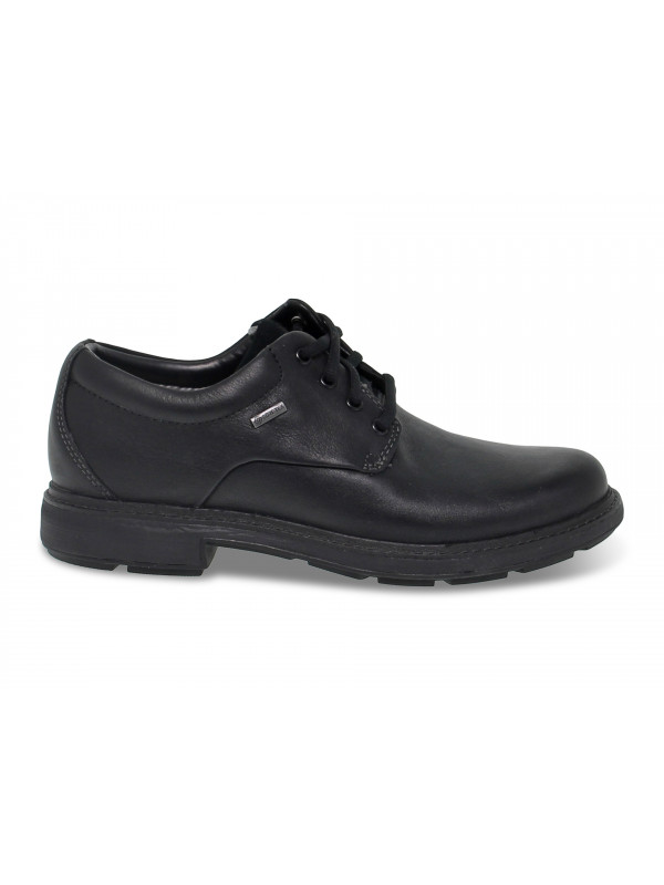 Chaussures à lacets Clarks GORETEX en cuir noir