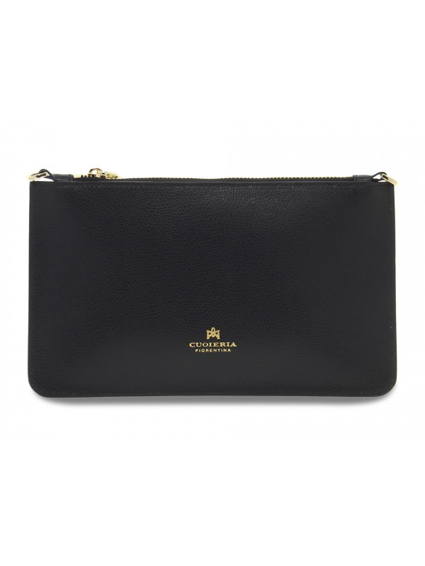 Pochette Cuoieria Fiorentina ALICE POCHETTE PICCOLA CON BRACCIALE en cuir noir