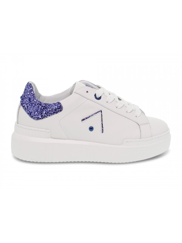 Baskets Ed Parrish en cuir blanc