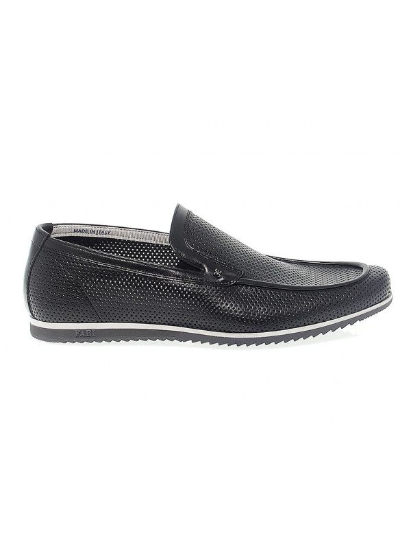 Mocassins Fabi en nappa noir