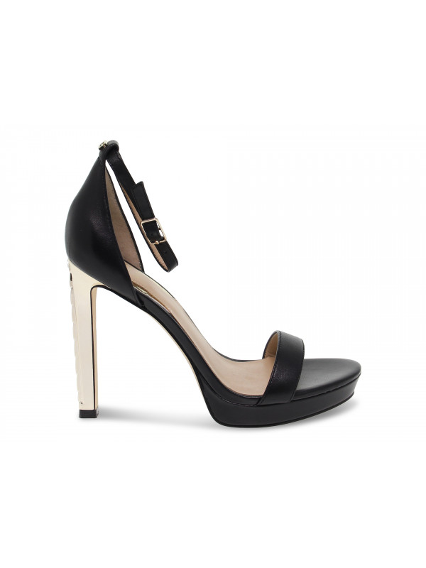 Sandales à talons Guess en cuir noir