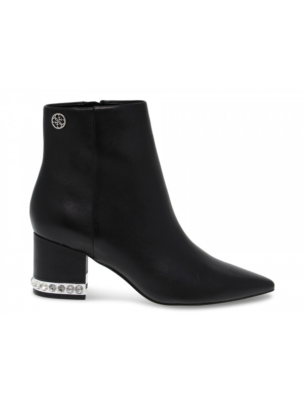 Bottines Guess en cuir noir