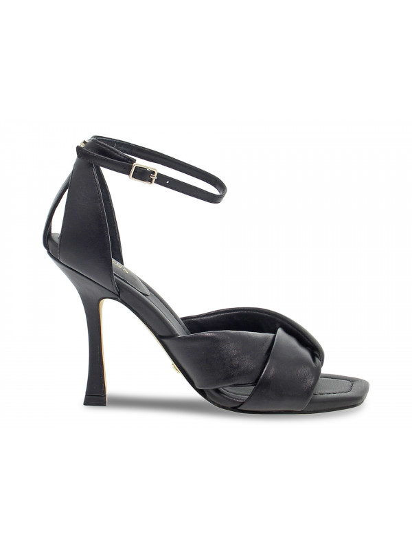 Sandales à talons Guess SANDALO GUCCI en cuir noir