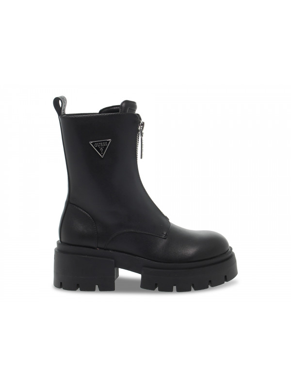 Boots Guess LEILA PRADA en cuir noir