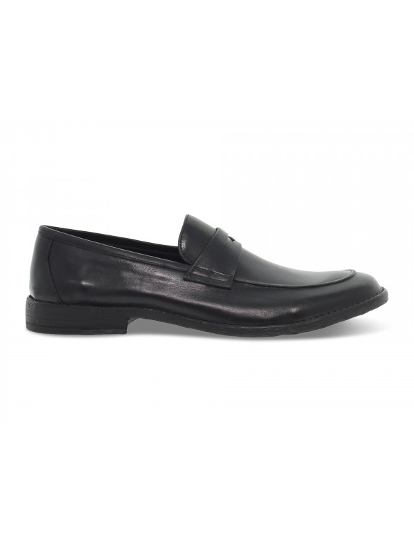 Mocassins Guidi Calzature STILE INGLESE en cuir noir