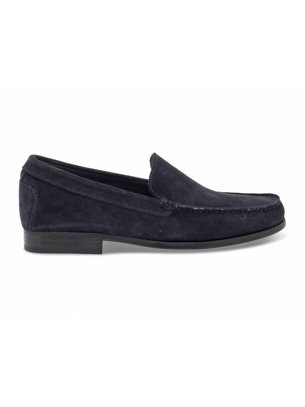 Mocassins Guidi Calzature TODS en chamois bleu