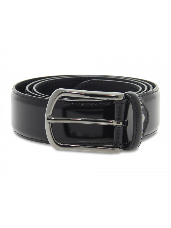 Ceinture Guidi Calzature MADE IN ITALY H35 en brossé noir