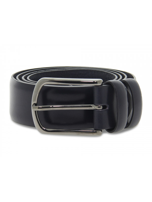 Ceinture Guidi Calzature MADE IN ITALY H35 en nappa bleu foncé